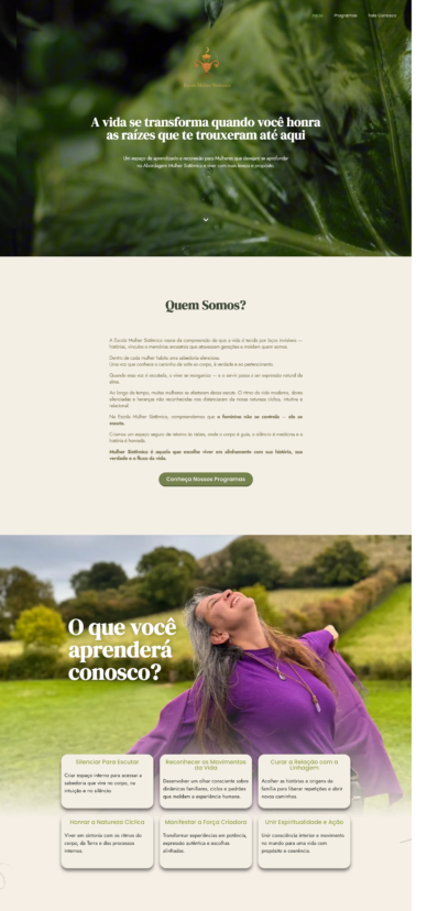 Strategic website design for female-led brands by Elorah studio